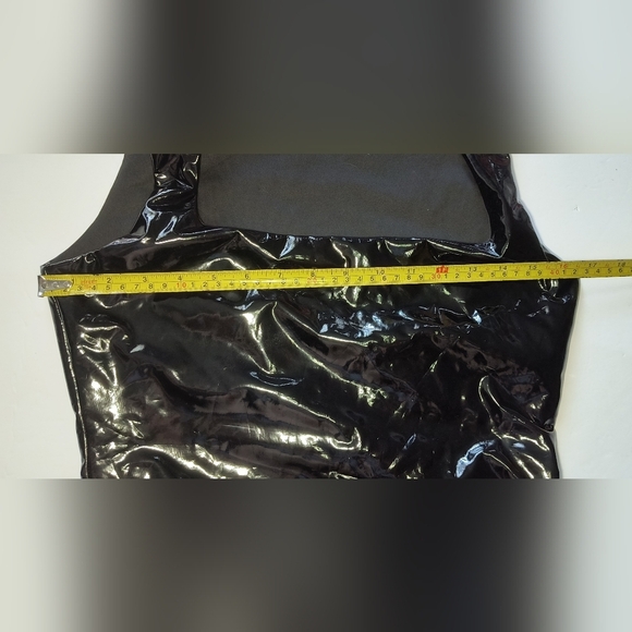 Princess Polly Bartillo Black Faux Leather Sexy Sleeveless S&M Bodysuit 6 NWT - Picture 9 of 11